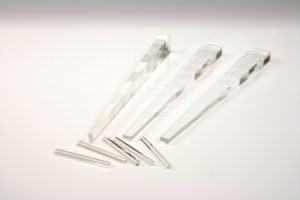 LRB0101-XS-Homogenizing Rod, 4.2x2.1mm aper. One end/ 12.2x6.3mm aper. Opposite end x 120mm length. UV fused silica