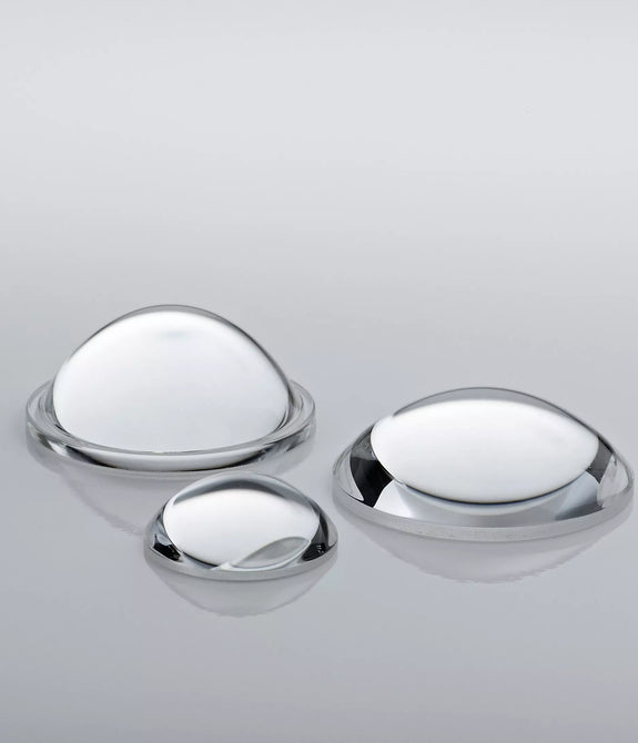 LAF1625-XS-Aspheric lens, 16.5mmf.l x 24.8mmdia, AR R<1% @ 400-700nm (VIS), firepolished