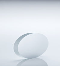 MLG1046-BL-Elliptical window, 16mm M-axis x 2mmthk, UNCOATED BLANK