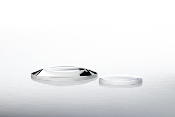 LPV0017-XS-Planoconvex lens, 28.7mmf.lx19.1mmdia, uncoated, BK7 or equiv.
