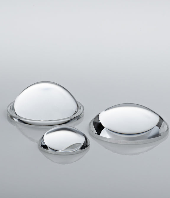LAP0057-XS-Aspheric lens, 25mmf.l x 25mmdia, PMMA