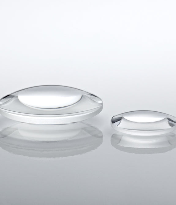 LXS1010-XS-Biconvex lens, 10mmf.lx10mmdia, UV fused silica